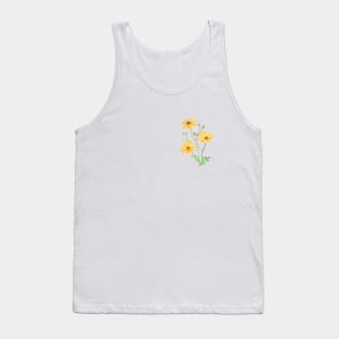 yellow wildflower hawksbeard painting Tank Top